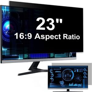 [2-Pack] 23 Inch Computer Privacy Screen Filter for 16:9 Widescreen Monitor